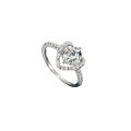 S925 Sterling Silver Moissanite Women's Ring, 1 Carat Heart Full Diamond-0-3