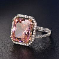 S925 Silver Pigeon Egg Topaz Ring, Sky Blue, Clearance Sale with Free Shipping.-Style A [Clearance Sale with Free Shipping]  US Size 6