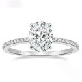 wholesale S925 Sterling Silver Cross-Border Wholesale Luxury High-End 2-Carat 3-Carat Pigeon Egg Moissanite Diamond Ring Engagement Jewelry-0-5