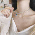 wholesale S925 Silver Fashion Korean Japanese Internet Celebrity Ins Style Black Star Double-Layer Creative Design Snake Chain-0-3