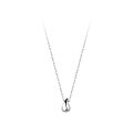 wholesale S925 silver minimalist teardrop pendant necklace for women, simple Korean-style elegant collarbone chain D6816-0-4
