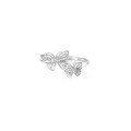 wholesale S925 Sterling Silver Two Butterfly Filigree Ring, Ethereal Ins-Style Forest-Inspired Gentle and Unique High-End Design Versatile Band-0-4