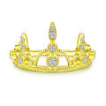 wholesale 18k Gold Plated 925 Sterling Silver Zircon Crown Ring for Women, Small Batch Luxury Silver Jewelry Ring-0-7