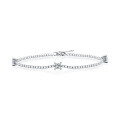 wholesale S925 Sterling Silver Moissanite Square Bracelet for Women Fashion Jewelry Starlight Dream New Style Live Streaming Bulk Stock Ready for Dropshipping-0-5