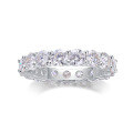 wholesale High Version 925 Sterling Silver Fashion Ring Full of Moissanite, Light Luxury, Niche, and High-End Feel-0-1