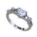 wholesale S925 Sterling Silver New Jewelry 1-Carat High-Carbon Heart-Shaped Advanced Hollow-Out Fashion Ring-0-4