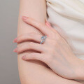 S925 Sterling Silver Moissanite Ring for Women, Minimalist and Elegant Gift-0-2
