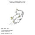 wholesale S925 Sterling Silver Zodiac Birthstone Ring For Women, New Fashion Minimalist Design-0-18