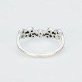 wholesale 925 Silver Leaf Retro Minimalist Light Luxury Style New Korean and Japanese Ins Trendy Niche Design Ring Wholesale Custom-0-4