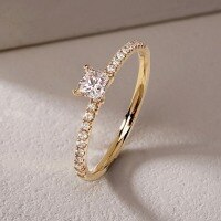 wholesale S925 Silver New Square Sugar Ring for Women, Princess Square Small Diamond Engagement Ring, Proposal Ring-R146 White>No. 5