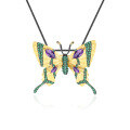 wholesale S925 Silver Designer Brooch Pendant Two-Way Butterfly Design High-End with Natural Amethyst Necklace Pendant-0-4