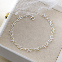 wholesale Metal S925, Nalan's fresh and sweet ins-styleS7706-S925 Silver Bracelet 925 Silver