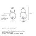 wholesale 925 Silver Earrings and Pendant with Freshwater Pearl Necklace Set, New Light Luxury Natural Pearl Jewelry-0-3