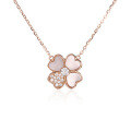 S925 Silver Cross Pendant Necklace with Shell, Moissanite, and Openwork Design-0-5