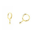 wholesale S925 Sterling Silver gold-plated teardrop ear cuffs, anins-0-4
