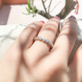S925 Silver Wholesale Clearance Ring with Full Zircon Inlay-0-0