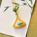 wholesale Silver-gilt metal with cloisonné enamel, shell-shaped Hetian jade pendant, certificate, cheongsam, and Hanfu antique-style necklace-0-3