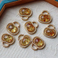 wholesale S925 Silver New Natural Flower Amber Bag Pendant Floral Fresh Necklace New Chinese Style Accessory-0-0