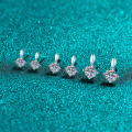 S925 Sterling Silver Moissanite Drop Earrings, Vintage Design-0-1