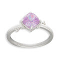 wholesale Wholesale from the source manufacturer of jewelry - Sterling silver daily wear, small and niche, versatile lavender purple icy white zircon ring-0-4