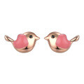 wholesale 925 Sterling Silver Original Cute and Adorable Small Bird Earrings Niche Design Small Fresh Cartoon Cold Enamel Ear Wholesale-0-4