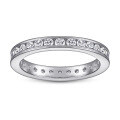 wholesale 925 Sterling Silver Baojia Full Circle Starry Sky Ring for Women, European and American Style Full Circle Row Ring, Body Ring, Wedding Ring, Amazon Best-Seller Ring-0-5