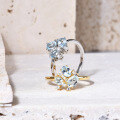 wholesale [9K/10K/14K/18K Gold Ins-style Dainty Natural Topaz Ring Fairy Aesthetic Gemstone Ring in Gold-0-0