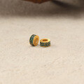 wholesale Gold-plated S925 ancient silver enameled Hui-pattern spacer bead-0-2
