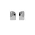 wholesale S925 sterling silver Korean version Instagram design geometric square irregular concave-convex surface glossy texture earrings for women-0-4
