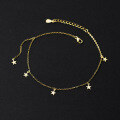 wholesale S925 Silver Na Lan Korean Style Exquisite Minimalist Ins Wind Luxury Niche Design Star Ankle Chain S7392-0-0
