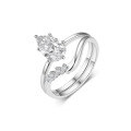 wholesale S925 Silver Set Waterdrop Moissanite Ring Combo, Amazon Best-Selling Women's Ring Popular Set-0-6