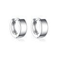 wholesale 925 Sterling Silver Circular Earring Hoops Lightly Textured High-End Luxury Ins Style European and American Cross-Border Women's Earrings-0-5