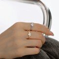 wholesale S925 Sterling Silver Light Luxury High-End Simple Heart-Shaped Zircon Design Versatile Love Ring Wholesale-0-2
