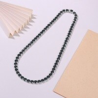 wholesale 925 Sterling Silver Black Moissanite Tennis Hip Hop Necklace, European and American Cross-Border Full Diamond Chain Accessory Fashion Factory Ready Stock Wholesale-Black 4.0 Moissanite 45cm 925 Silver