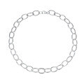 wholesale 925 Sterling Silver Heavy Chainwork Ins Style Oval Silver Chain Minimalist Niche Luxury High-End Collarbone Necklace-0-4