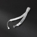wholesale 925 Silver Thin Wire Wide Bracelet Korean Style Fashion Commuting Light Luxury Ins Style Niche Hand Jewelry S7156-0-2