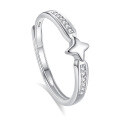 wholesale S925 Sterling Silver Original Design High-end Couple Rings Adjustable Plain Band Rings Valentine's Day Gift-0-122