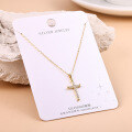 S925 Silver Minimalist Cross Pendant Necklace Wholesale Women's Trendy-0-6