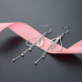 wholesale S925 Sterling Silver Niche Design Long Tassel Drop Earrings with Ear Hooks for Women, Cross-Border New Accessory-0-2