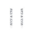 wholesale 925 Sterling Silver European and American Fashion Mirror-Finish Ear Studs, High-End Women's S925 Earrings, Silver Jewelry Wholesale-0-4