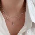 wholesale S925 Sterling Silver Round Snake Chain Necklace for Women, New Arrival Minimalist Luxury High-End Choker-0-3