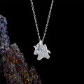 Sterling Silver New Moissanite Unicorn Necklace, Women's Simple Fashion Ins Trendy Wholesale-0-1