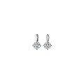wholesale 925 Sterling Silver Four-Prong Single Diamond Stud Earrings for Women, Simple and Elegant, Versatile, Small and Delicate, Vintage Luxury Sparkling Earrings G8059-0-4