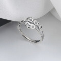 wholesale S925 Sterling Silver Double-Layer Love Letter LOVE Ring, Personalized, Fashionable, Exquisite, Versatile Ladies' Band-0-0