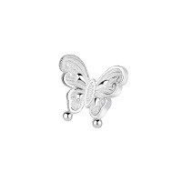 wholesale S925 Sterling Silver Butterfly Accessories Small Silver Fish DIY Bracelet Handmade Pendant Necklace Jewelry Wholesale-208PM Butterfly/about 1g Large quantities can be calculated by silver weight