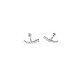 wholesale S925 Sterling Silver Irregular Bead Minimalist Screw-back Earrings for Sleeping-0-7