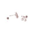 wholesale S925 sterling silver with diamond and pearl cherry earrings, sweet and girly, exquisite women's ear jewelry M04090-0-4