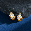 Metal S925 Star Stud Earrings, Wholesale, Minimalist Geometry, High-End Fashion-0-2