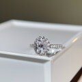 wholesale 925 Silver 15 Carat D Color Moissanite Engagement Ring for Women Wedding Gift-0-1
