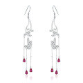 wholesale 925 Sterling Silver New Chinese-style Earrings for Women, Long Tassel Drop Earrings, Minimalist and Luxurious Original Design-0-4